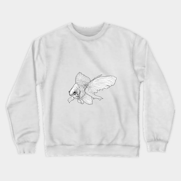 Somethings fishy Crewneck Sweatshirt by TeaAndMisery